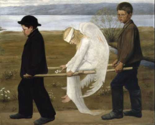 L ange blesse   hugo simberg   1903